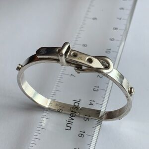 Vintage Belt Buckle Bracelet (Sterling Silver)